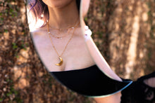 Load image into Gallery viewer, Golden Crescent Moon Necklace