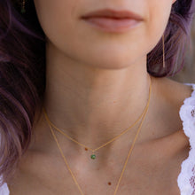 Load image into Gallery viewer, Emerald Solitaire Necklace