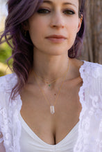 Load image into Gallery viewer, Double Terminated Clear Quartz Crystal Necklace