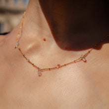 Load image into Gallery viewer, Herkimer Quartz "Diamond" Activation Necklace