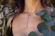 Load image into Gallery viewer, Labradorite Lariat Talisman Necklace