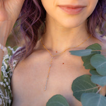 Load image into Gallery viewer, Labradorite Lariat Talisman Necklace