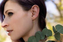 Load image into Gallery viewer, Emerald Aura Threader Earrings