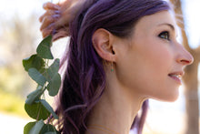 Load image into Gallery viewer, Emerald Aura Threader Earrings