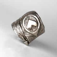 Load image into Gallery viewer, Peacock Feather Ring