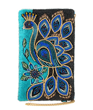 Load image into Gallery viewer, Peacock Pride Crossbody Phone Bag