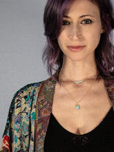Load image into Gallery viewer, amazonite karma drop necklace | 14k gold filled