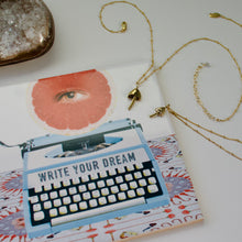 Load image into Gallery viewer, golden midi mushroom necklace