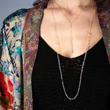 Load image into Gallery viewer, lavender labradorite knotted necklace | 14k gold filled