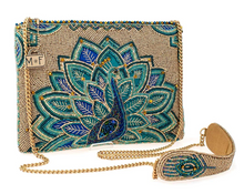Load image into Gallery viewer, Royal Plume Peacock Crossbody Clutch