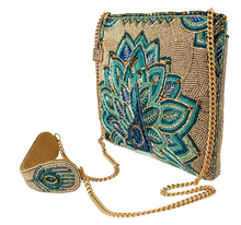 Load image into Gallery viewer, Royal Plume Peacock Crossbody Clutch