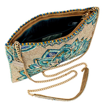 Load image into Gallery viewer, Royal Plume Peacock Crossbody Clutch