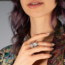 Load image into Gallery viewer, Peacock Feather Ring