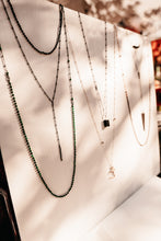 Load image into Gallery viewer, Malachite Infinite Loop Necklace | Oxidized Silver