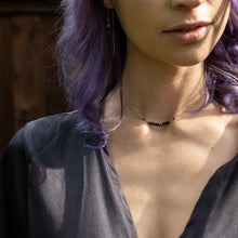 Load image into Gallery viewer, black spinel samskara choker v2