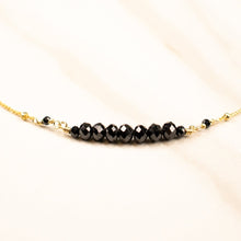 Load image into Gallery viewer, black spinel samskara choker v2