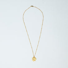 Load image into Gallery viewer, little lotus necklace gold filled 14k heavy plated sterling silver