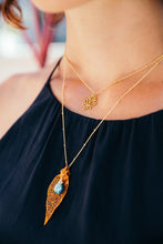 Load image into Gallery viewer, little lotus necklace gold filled 14k heavy plated sterling silver