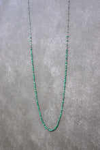 Load image into Gallery viewer, Malachite Infinite Loop Necklace | Oxidized Silver