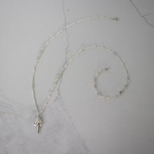 Load image into Gallery viewer, silver midi mushroom necklace