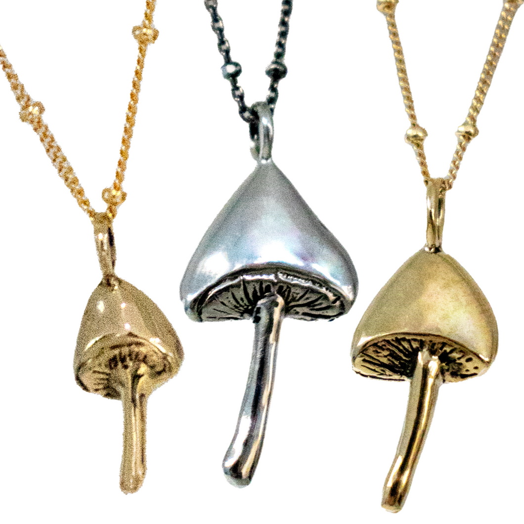 custom mushroom necklace