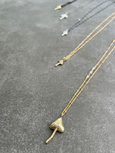 Load image into Gallery viewer, golden mushroom necklace