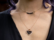 Load image into Gallery viewer, "pick abundance" pyrite guitar pick necklace