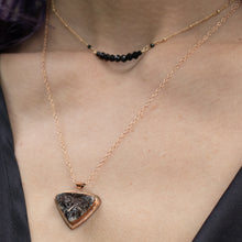 Load image into Gallery viewer, "pick abundance" pyrite guitar pick necklace