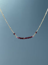 Load and play video in Gallery viewer, red garnet necklace set
