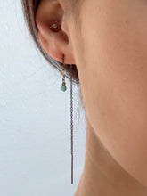 Load and play video in Gallery viewer, aqua aura threader earring
