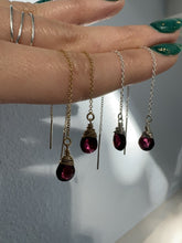 Load and play video in Gallery viewer, garnet threader earring
