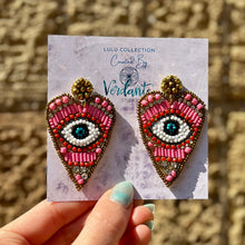 Load image into Gallery viewer, beaded statement earrings
