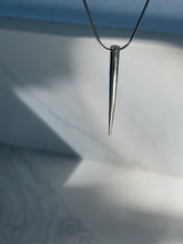 Load image into Gallery viewer, silver spike necklace
