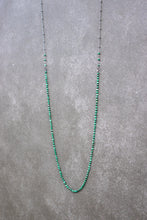 Load image into Gallery viewer, Malachite Infinite Loop Necklace | Oxidized Silver
