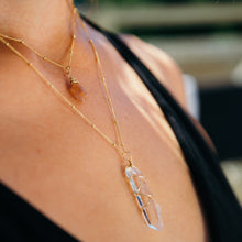 Load image into Gallery viewer, sunstone gemstone necklace and 14k gold filled handmade

